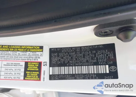 2023 Toyota Camry Trd from USA, damaged, VIN 4T1KZ1AK9PU080031